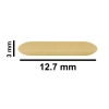 Bel-Art Spinbar Teflon Micro (Flea) Magnetic Stirring Bar; 12.7 X 3MM, Yellow